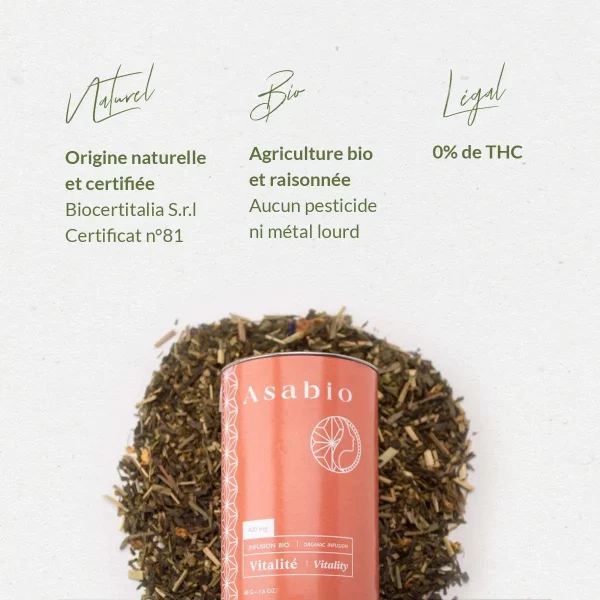 Asabio Tisane CBD - Vitalité – Image 2