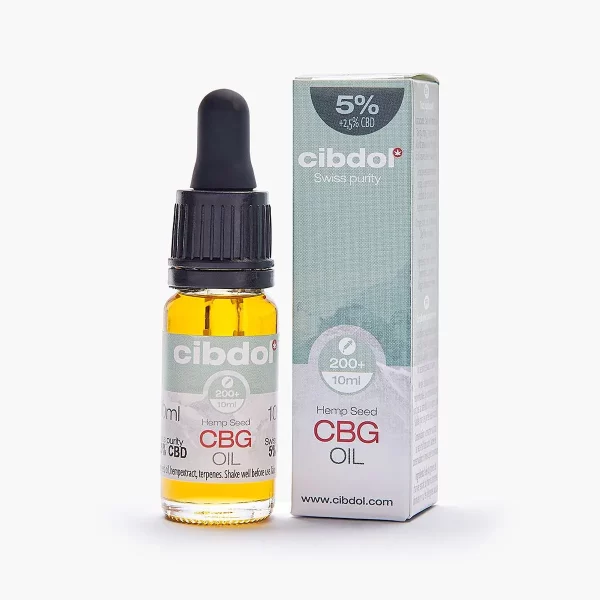 Cibdol Huile de CBG:CBD - CBG 5 % & CBD 2,5 %