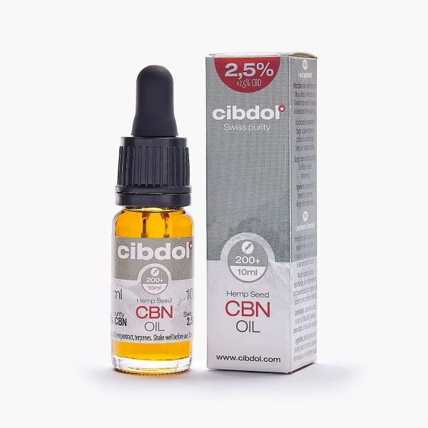 Cibdol Huile de CBN:CBD - CBN 2.5% & CBD 2.5%