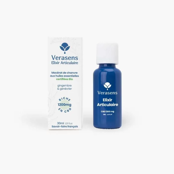 Verasens Huile de CBD Elixir Articulaire - 1200 mg