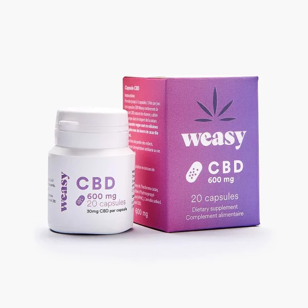 Weasy Capsules de CBD 30mg - 20 capsules