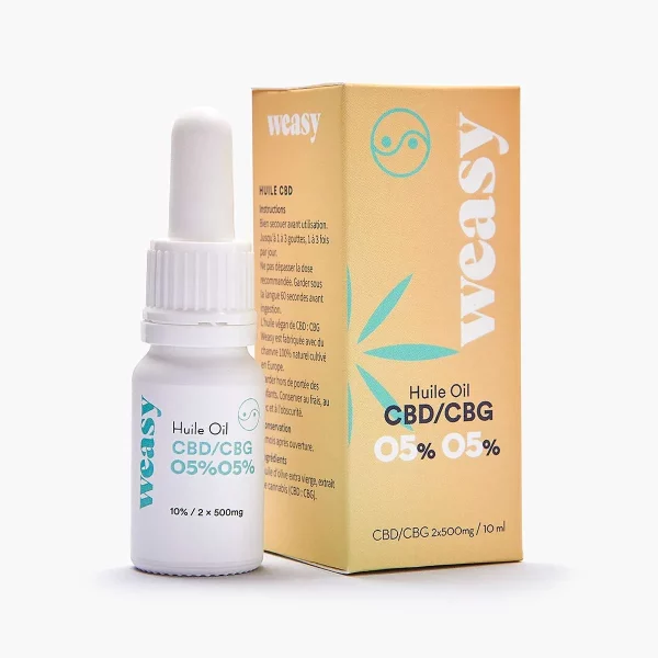 Weasy Huile de CBD:CBG 10%